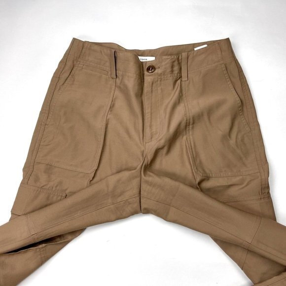 Vince Wide Leg Cargo Trouser Women‎ 12 EUC Pockets Lightweight Pants Zip Closure - Picture 6 of 13